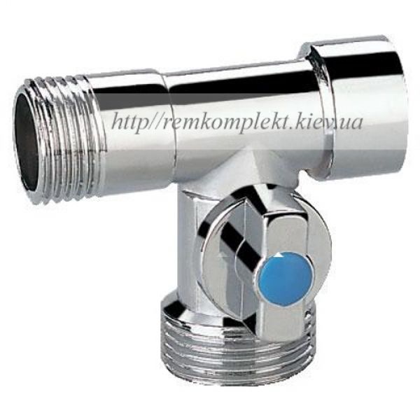 Кран кульовий потрійний 1/2 * 3/4 * 1/2